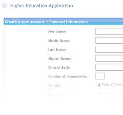 Screenshot from the Tribal Education Web Portal